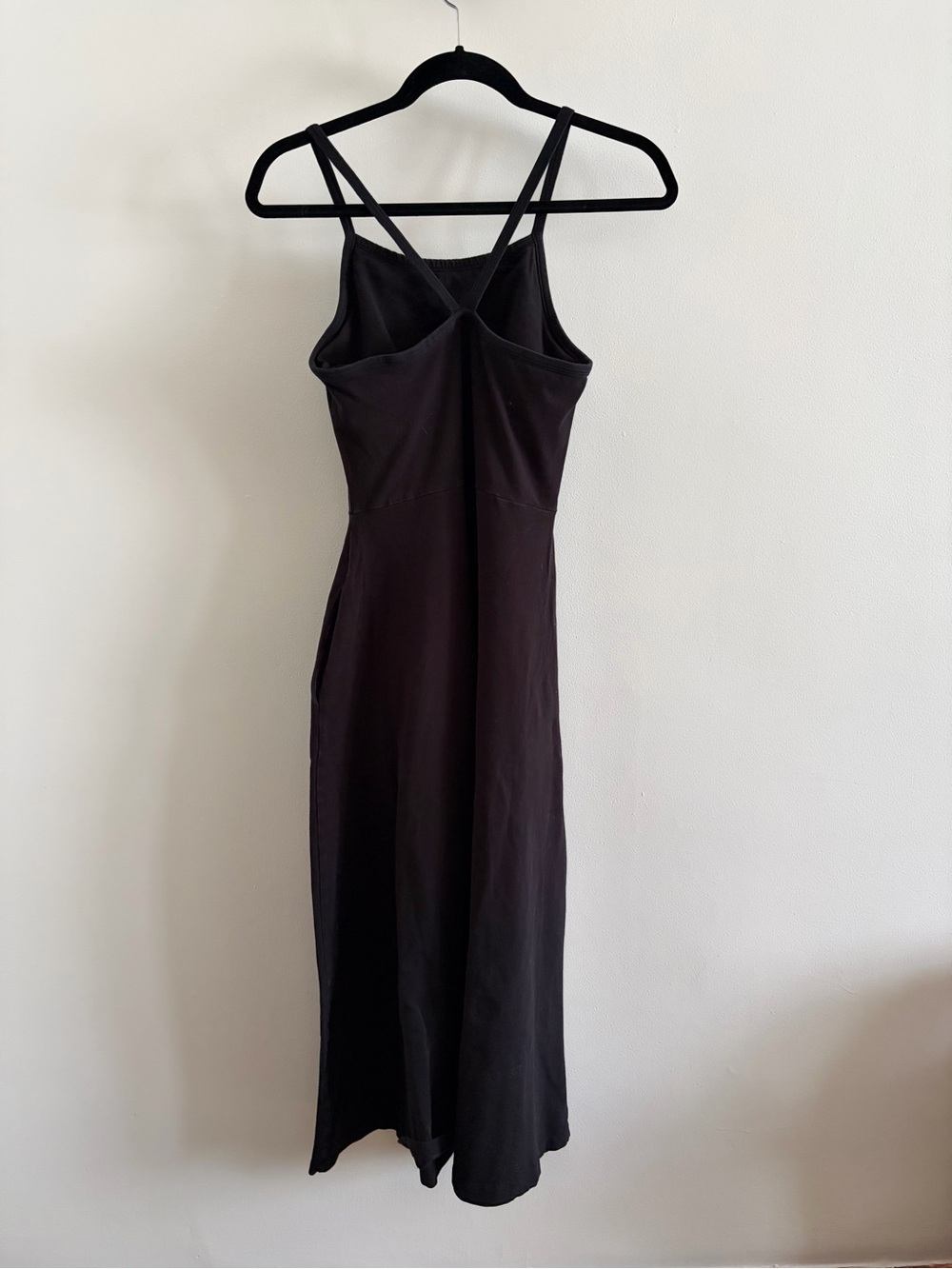 Pact Organic Fit & Flare Midi Dress Black M - Picture 2 of 4